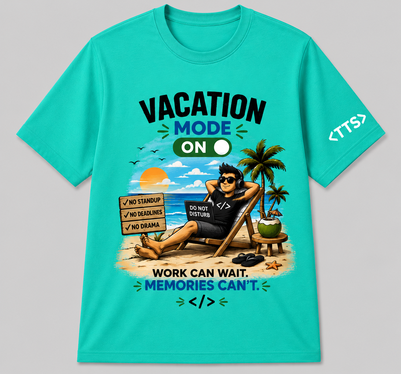 Vacation Mode Cotton T Shirt