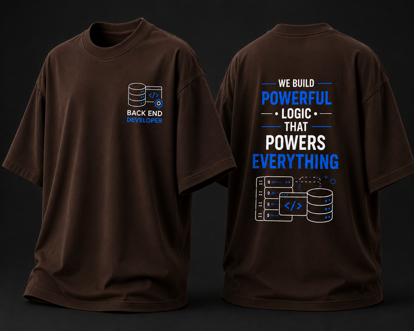 Backend Developer Oversized Cotton T Shirt