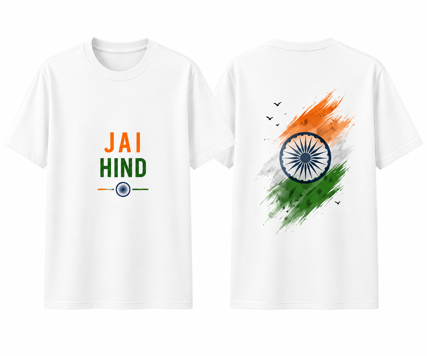 Jai Hind Dual Graphics T Shirt