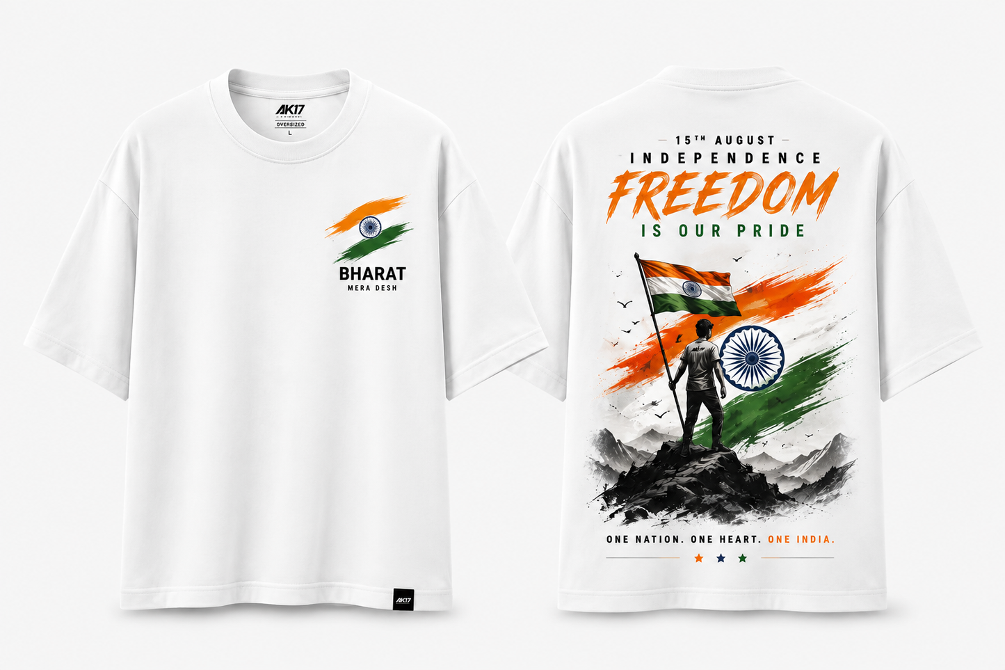 Freedom Is Our Pride Dual Graphics T Shirt
