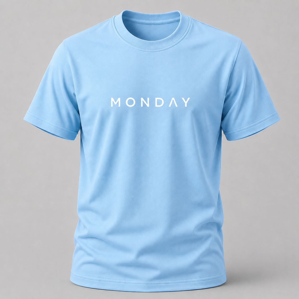 Monday Typography Cotton T Shirt