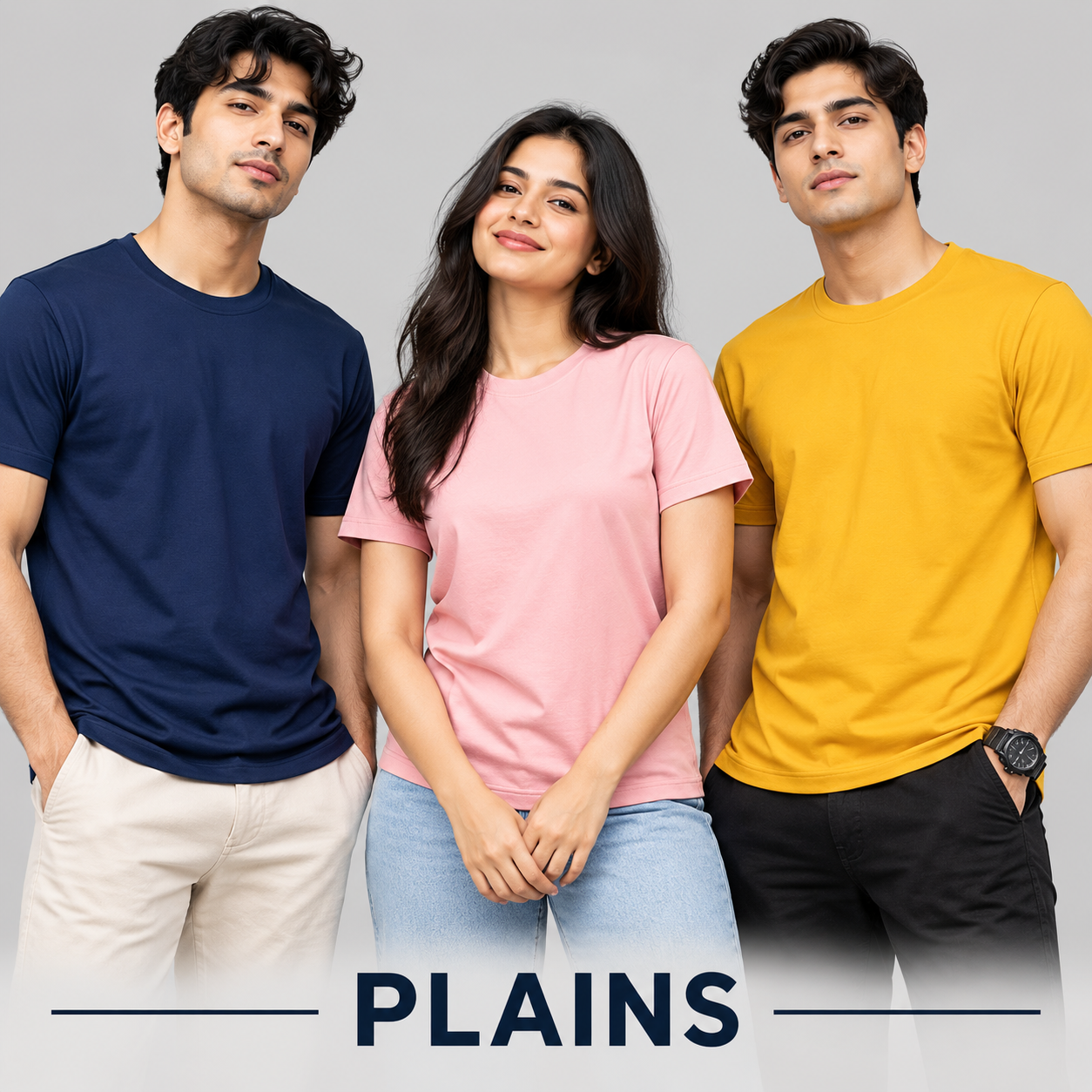 Plain Cotton T Shirts