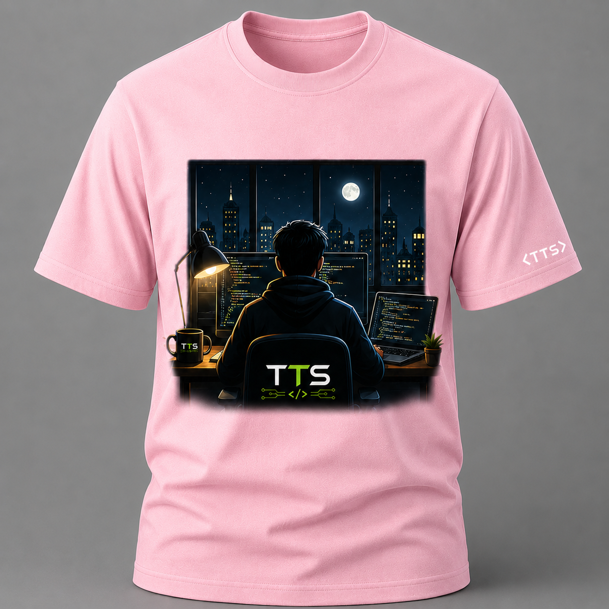 Dev Working In The Night Cotton T Shirt