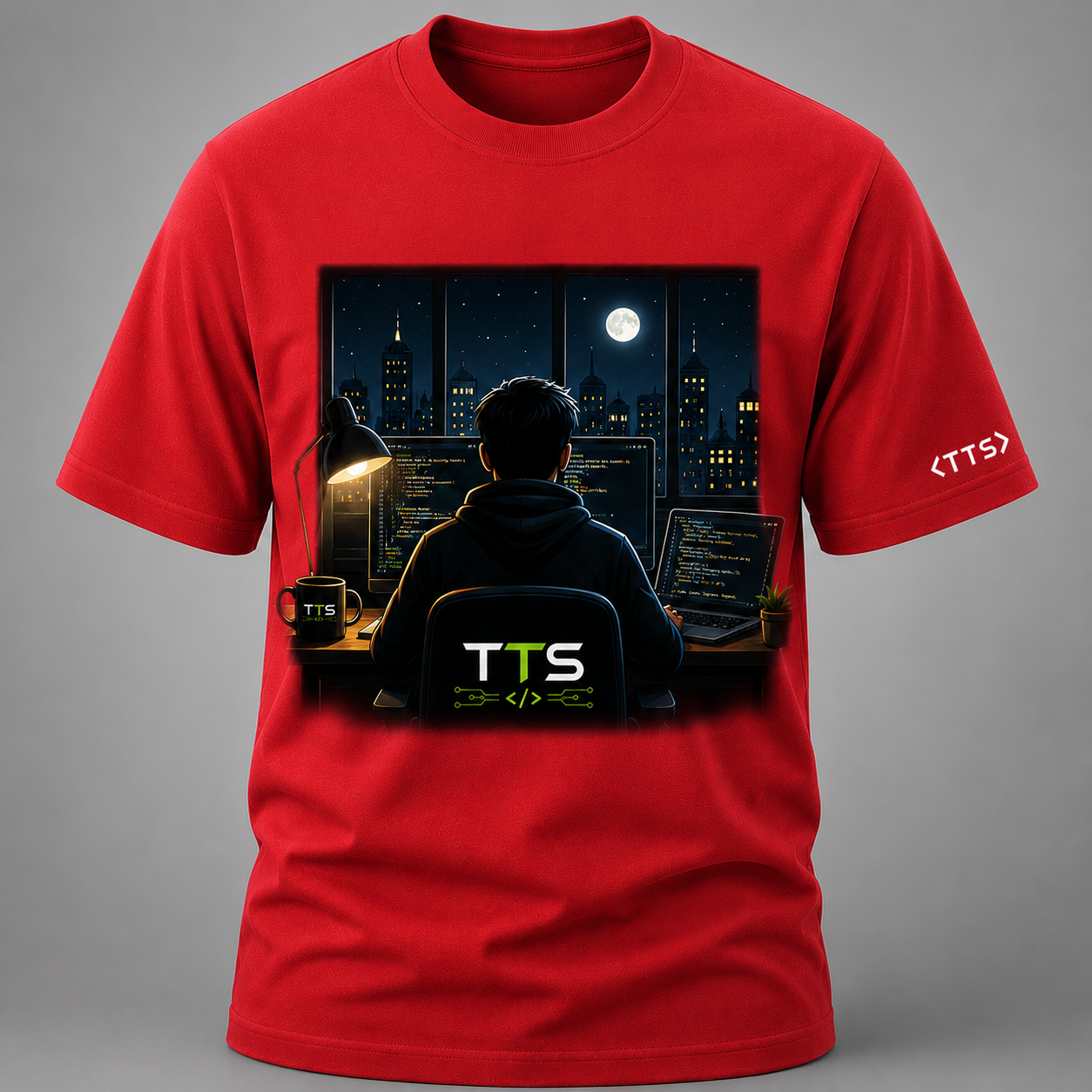 Dev Working In The Night Cotton T Shirt