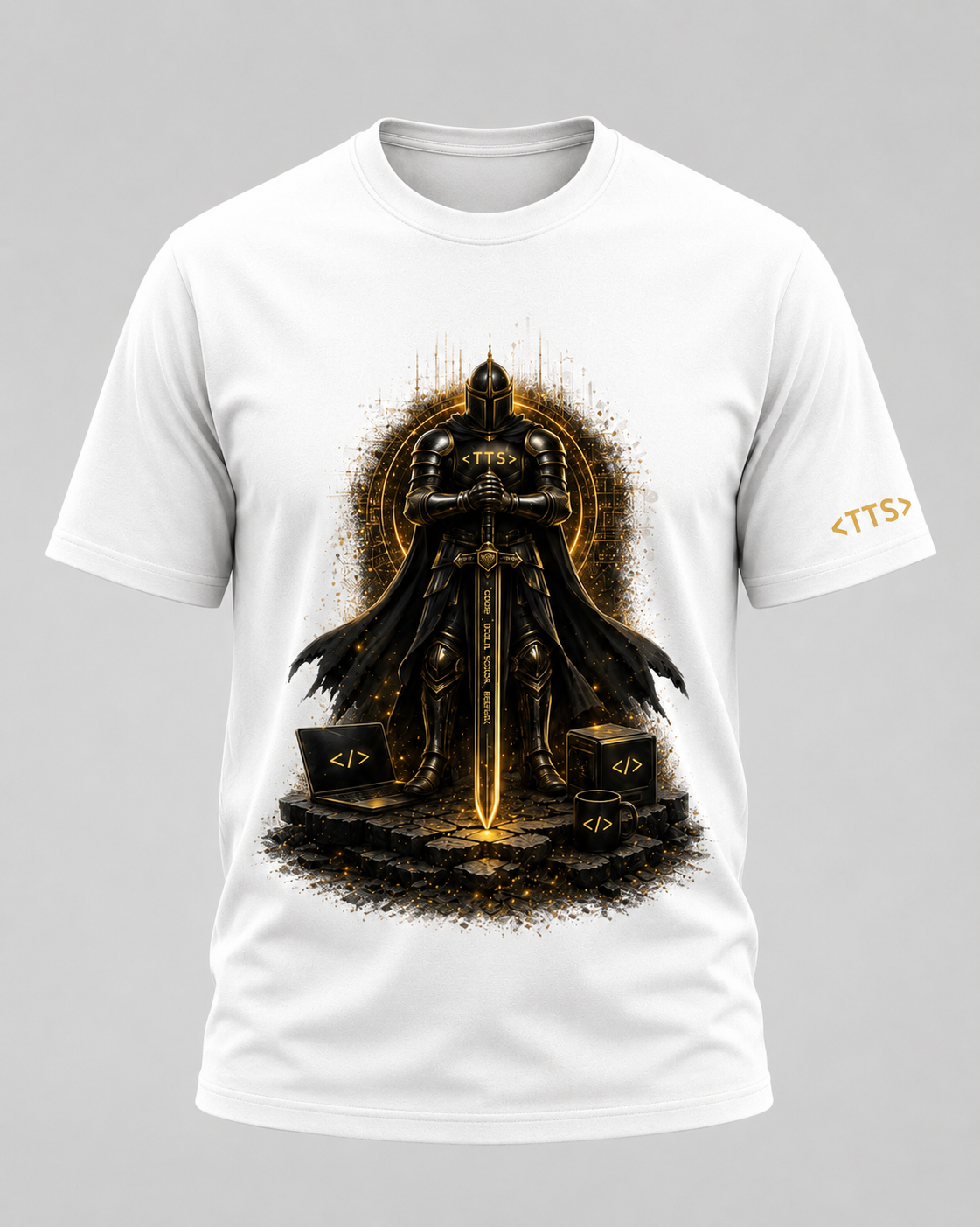 Standing Knight Cotton T Shirt