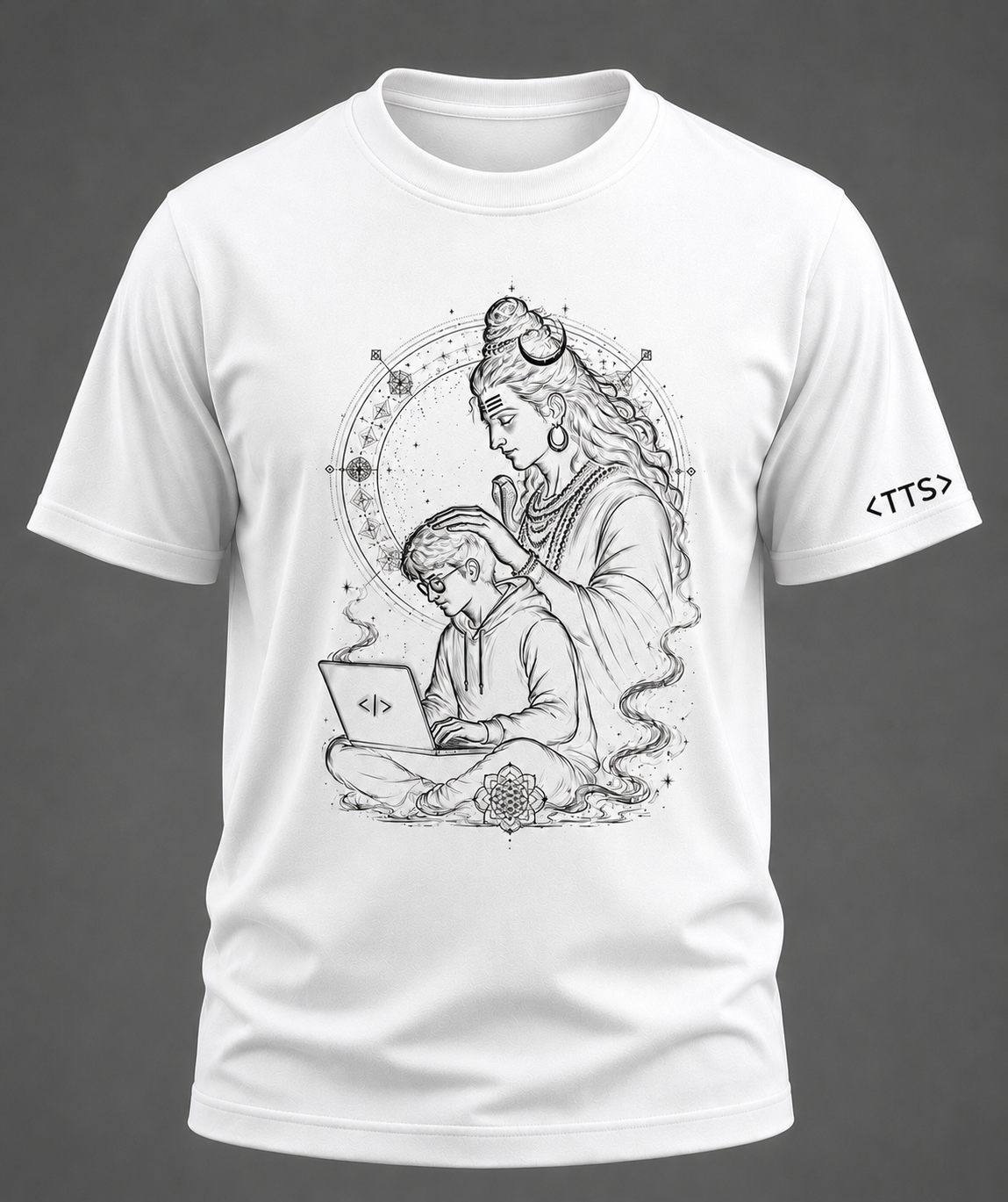 Shiva Blessing Cotton T Shirt
