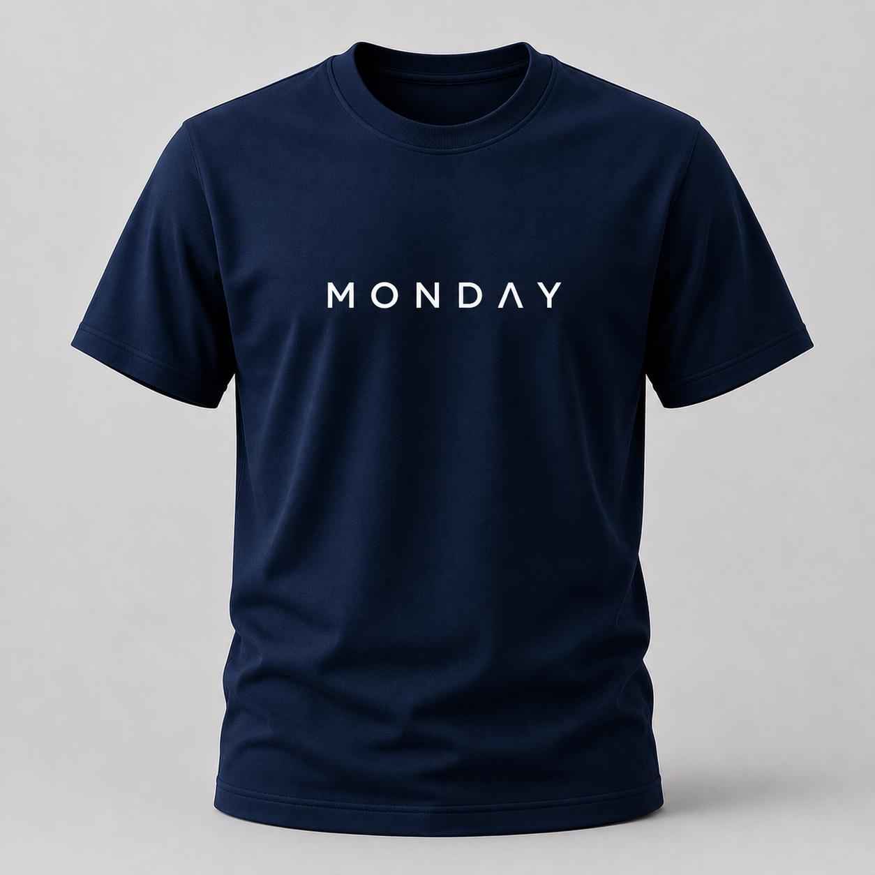 Monday Typography Cotton T Shirt