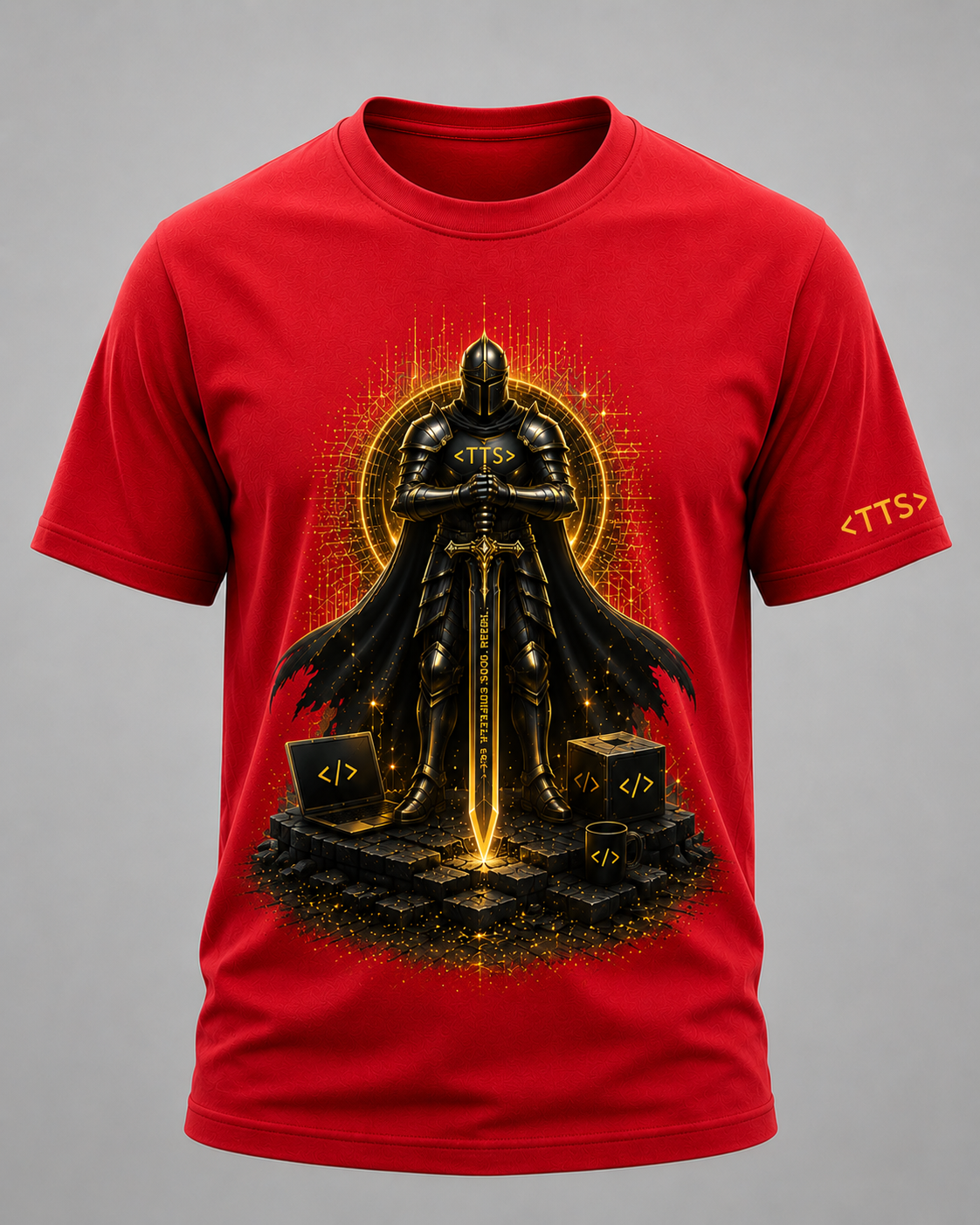 Standing Knight Cotton T Shirt