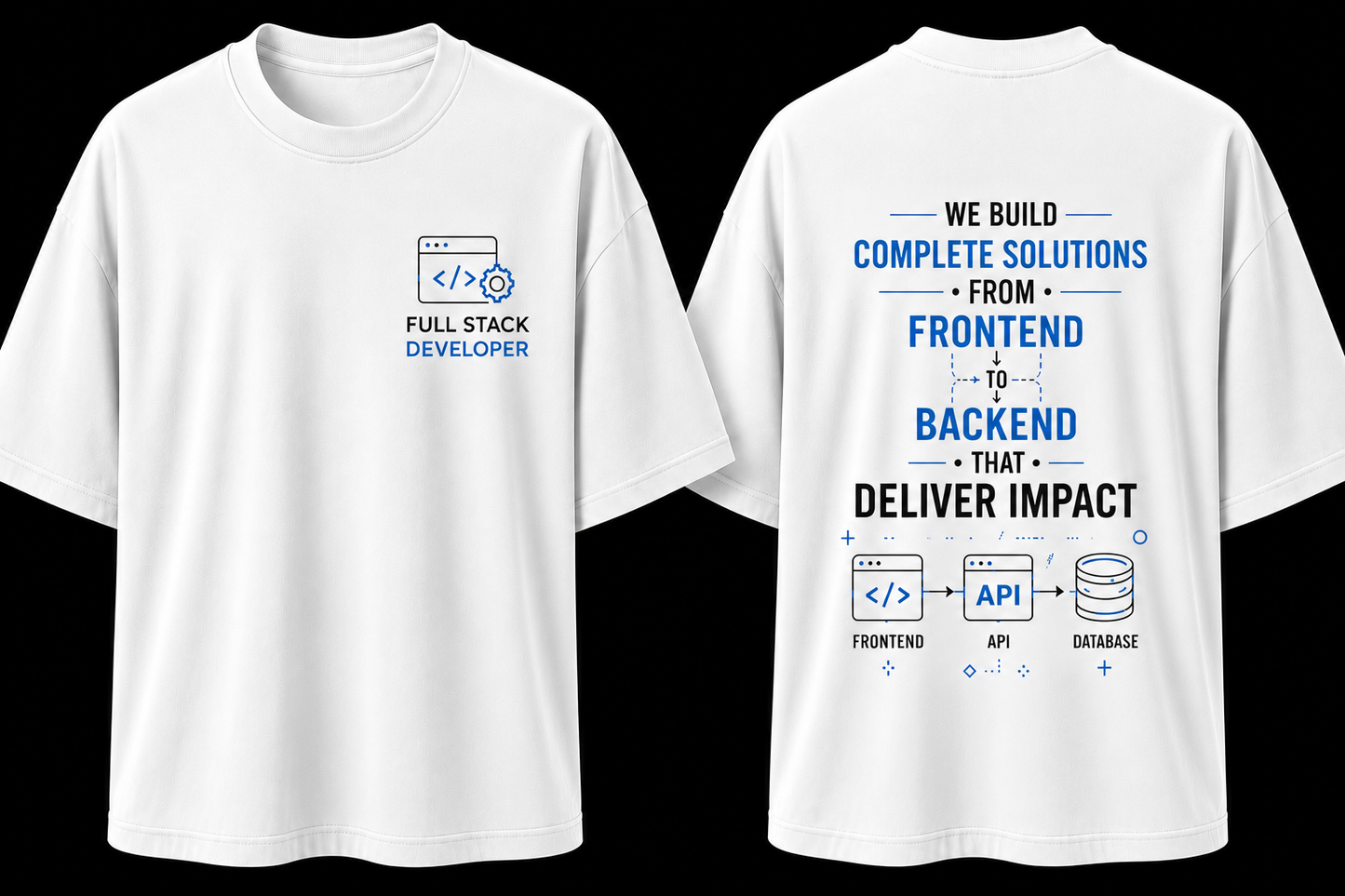 Full Stack Developer Oversized Cotton T Shirt