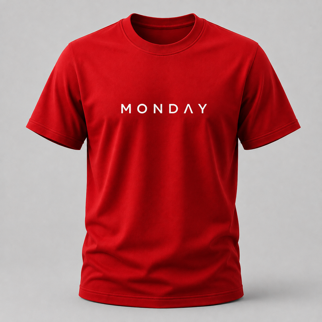 Monday Typography Cotton T Shirt