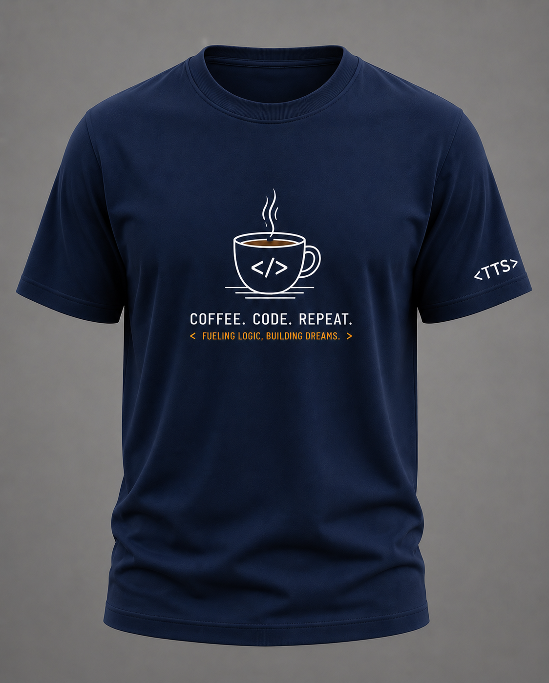 Coffee Code Repeat Cotton T Shirt