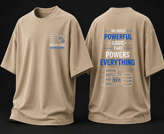 Backend Developer Oversized Cotton T Shirt