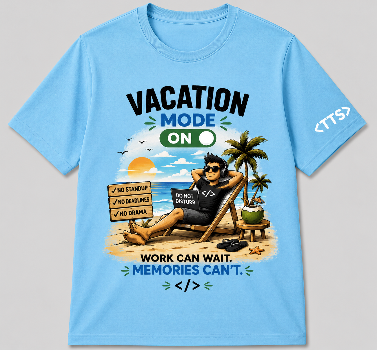 Vacation Mode Cotton T Shirt