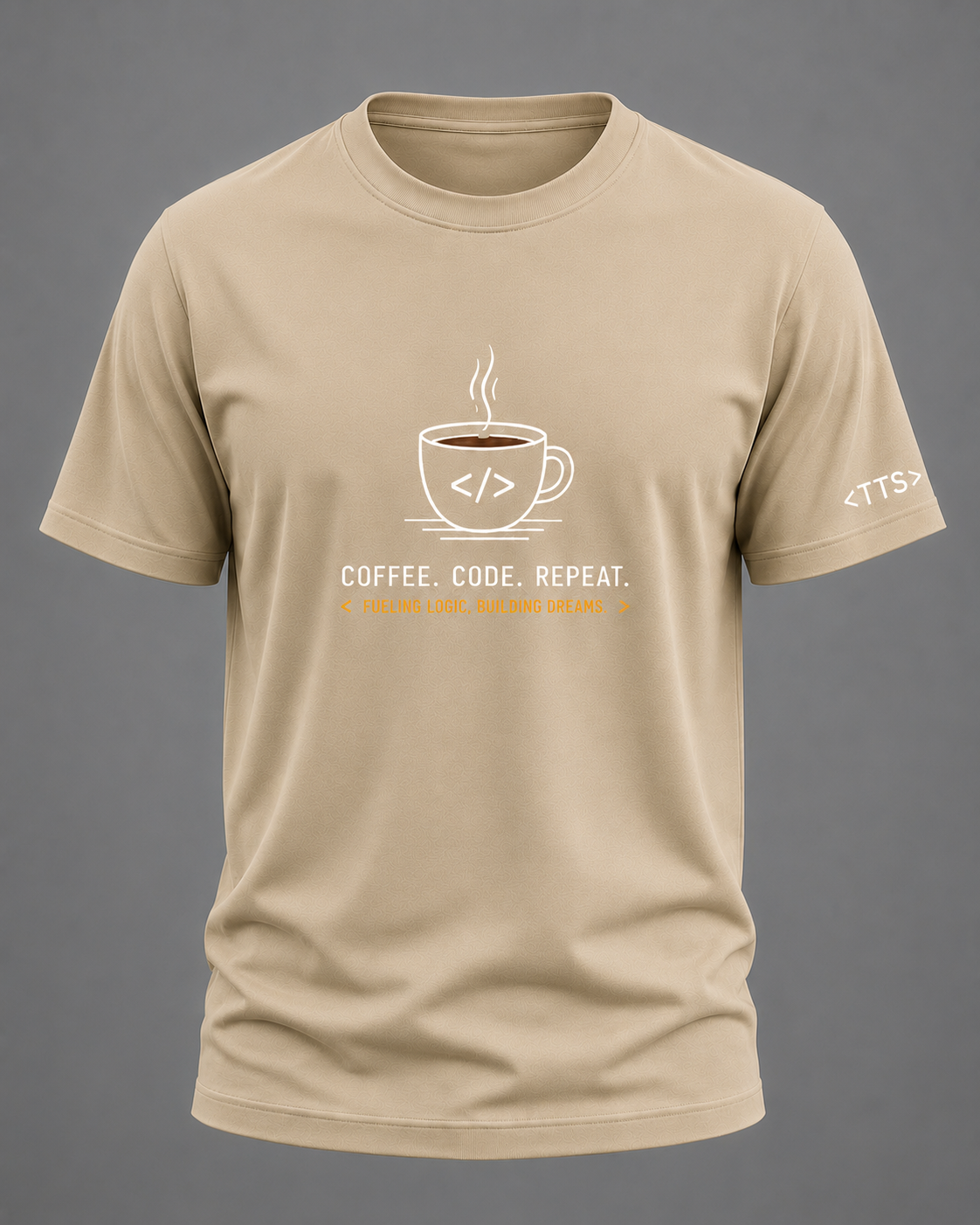 Coffee Code Repeat Cotton T Shirt