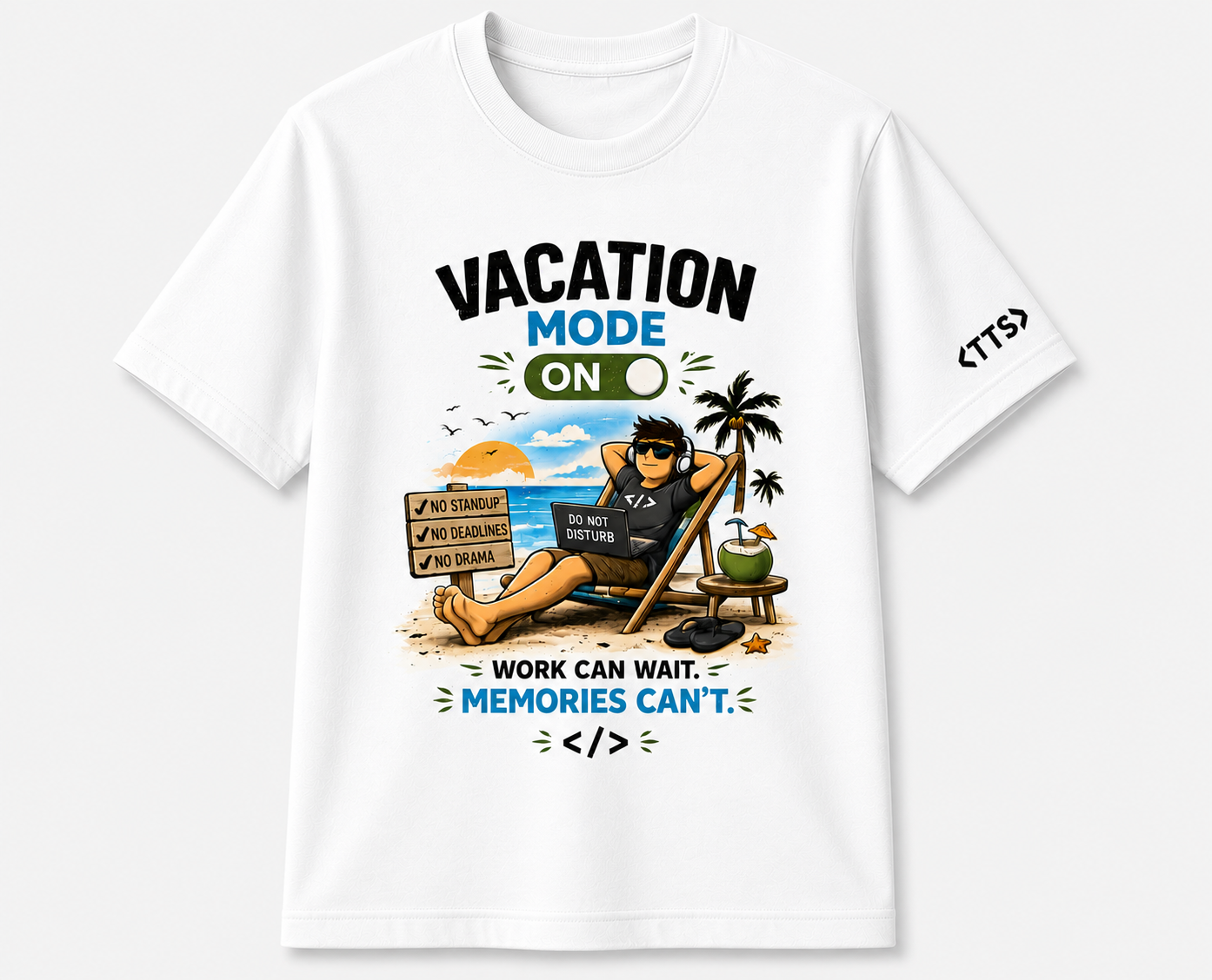 Vacation Mode Cotton T Shirt