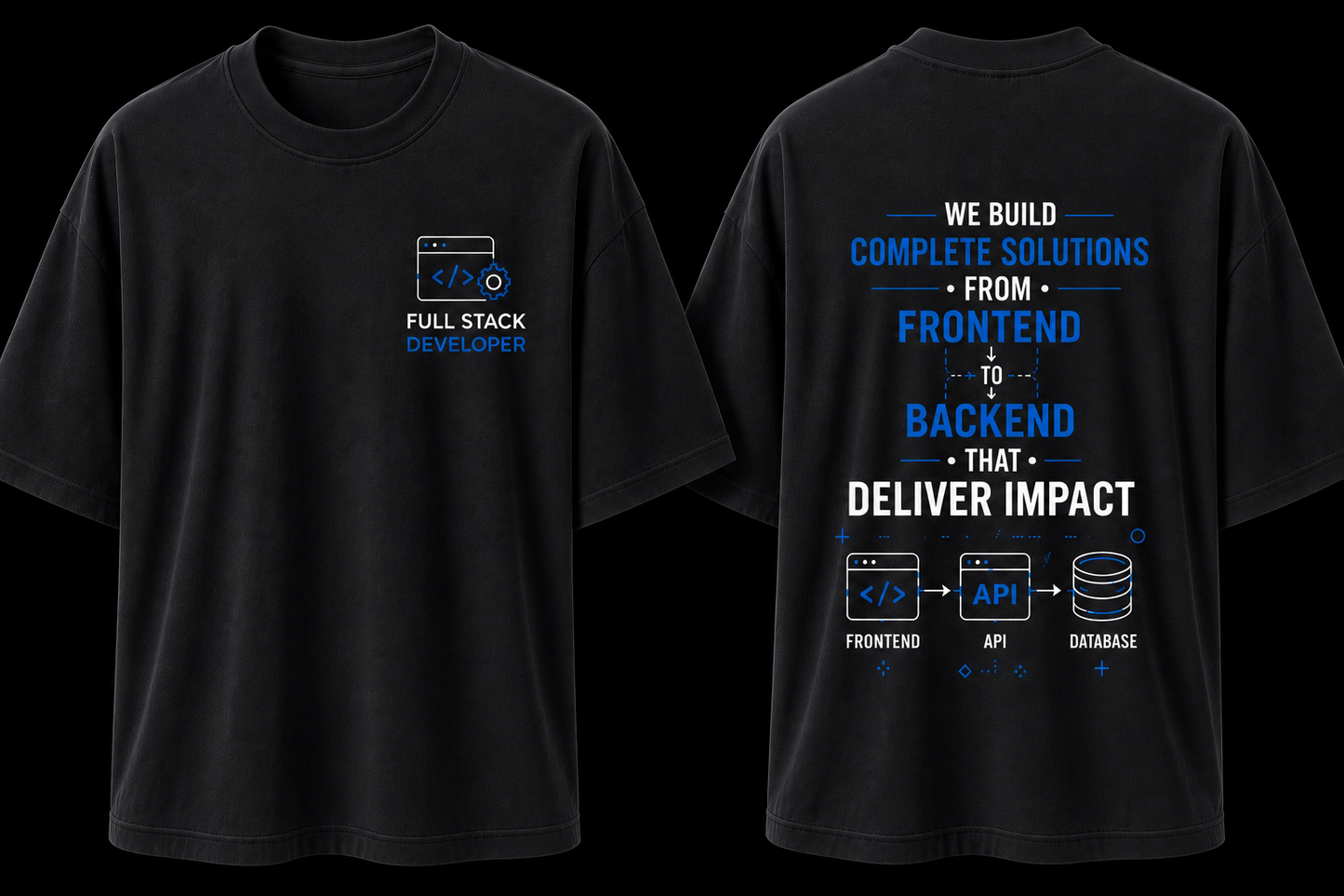 Full Stack Developer Oversized Cotton T Shirt