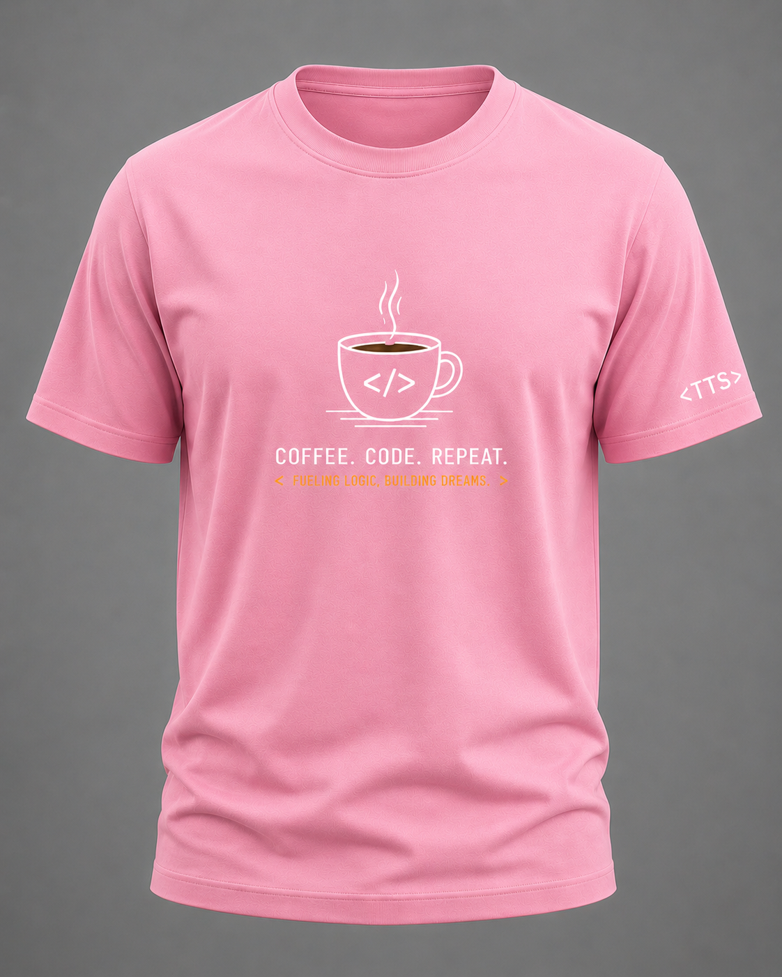 Coffee Code Repeat Cotton T Shirt