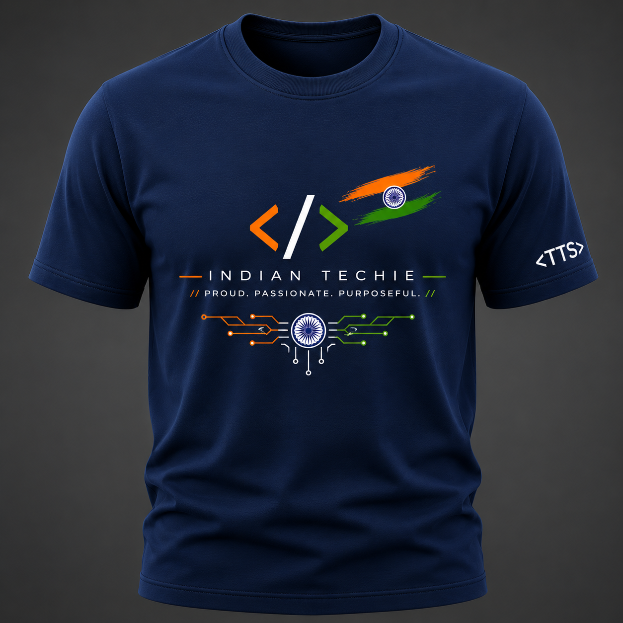 Indian Techie Cotton T Shirt