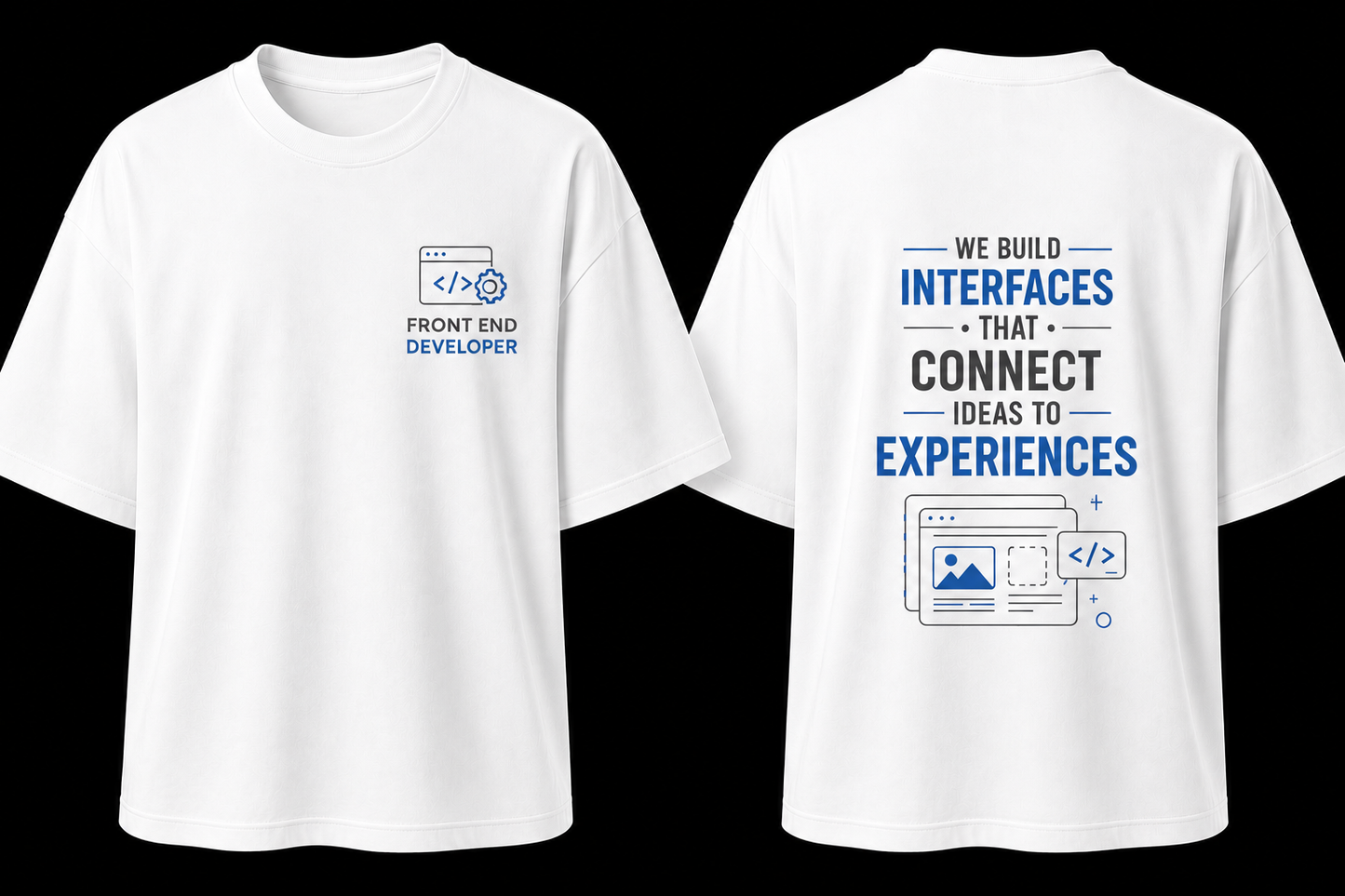 Front End Developer Oversized Cotton T Shirt