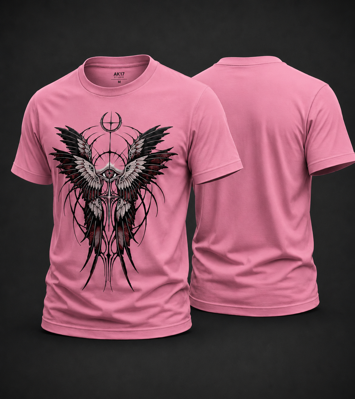 Celestial Wings Cotton T Shirt