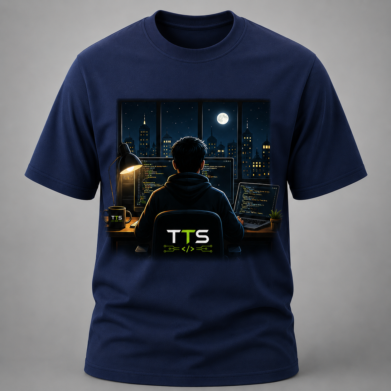 Dev Working In The Night Cotton T Shirt