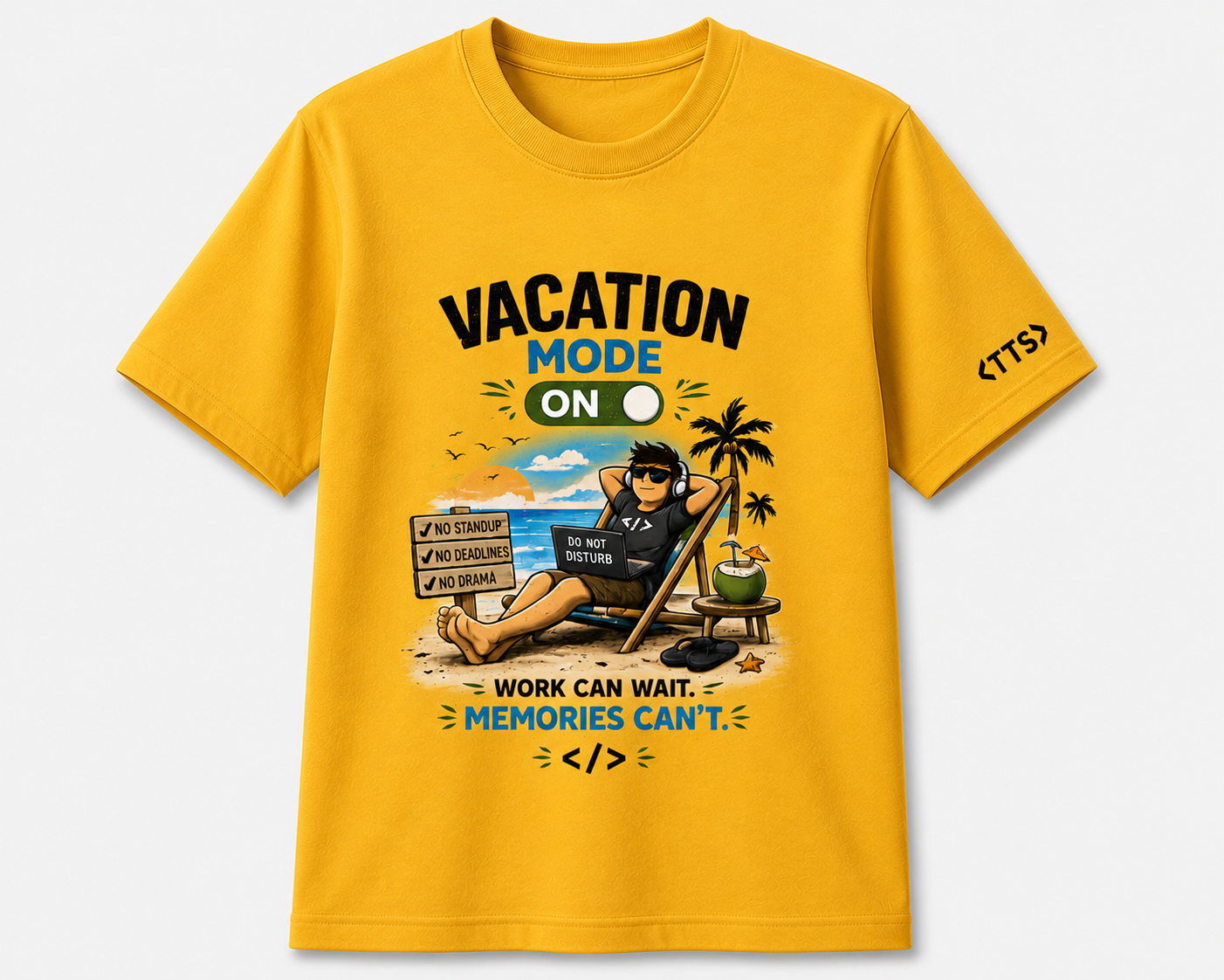 Vacation Mode Cotton T Shirt