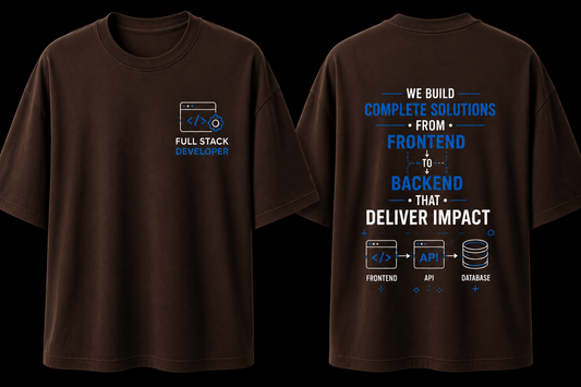 Full Stack Developer Oversized Cotton T Shirt