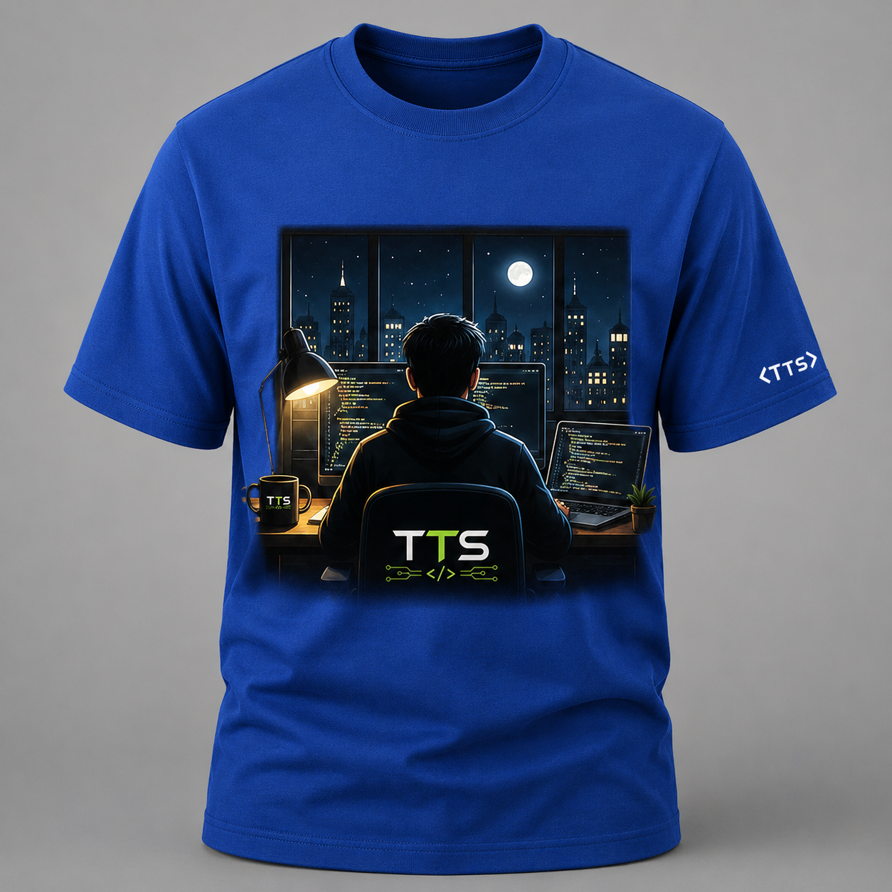 Dev Working In The Night Cotton T Shirt