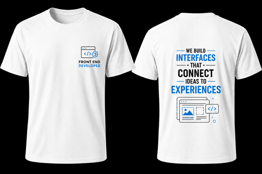Front End Developer Dual Graphics T Shirt