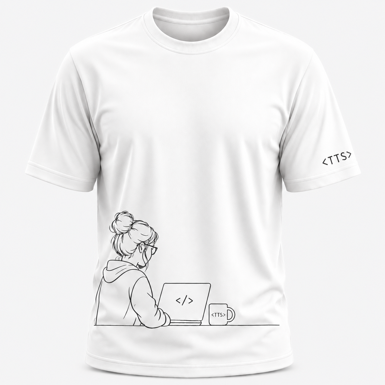 Techie Woman Cotton T Shirt