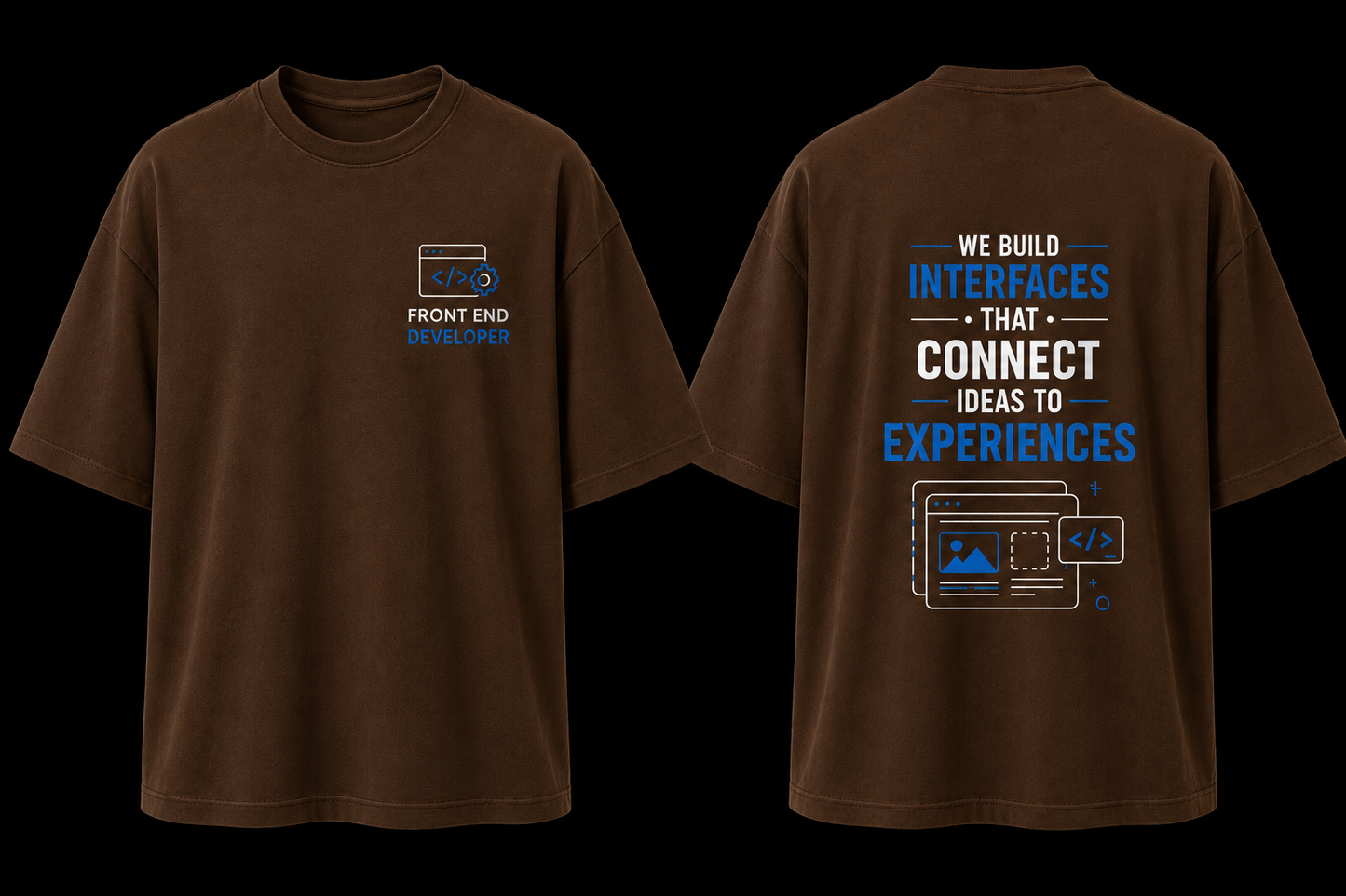 Front End Developer Oversized Cotton T Shirt