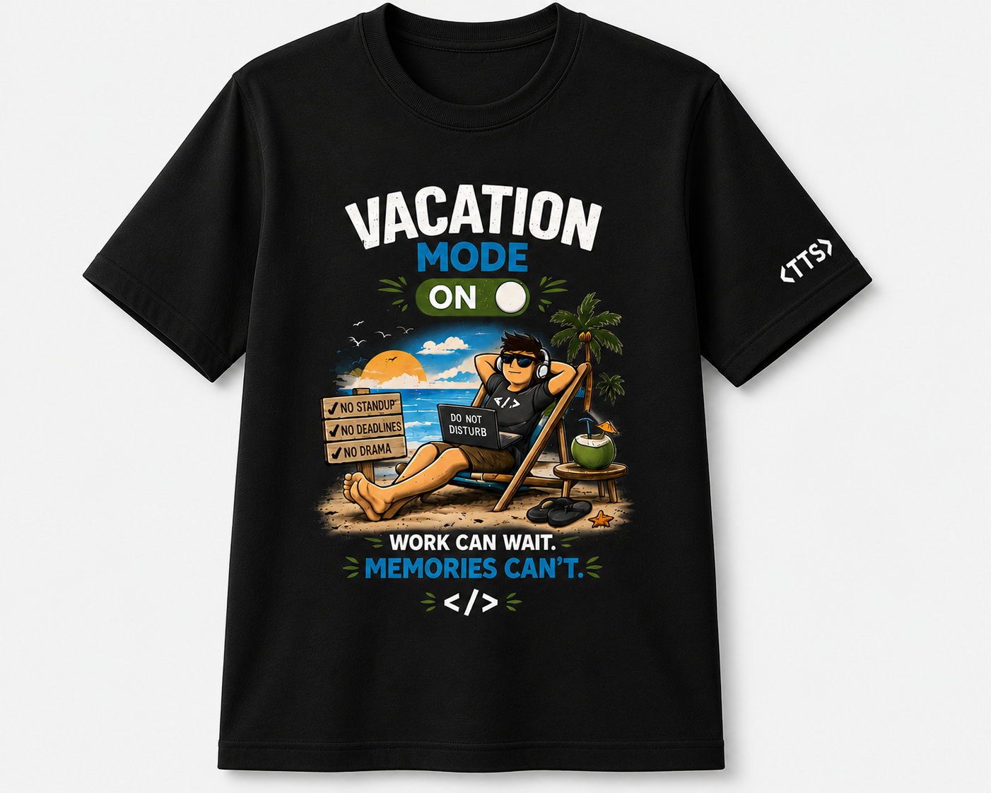 Vacation Mode Cotton T Shirt