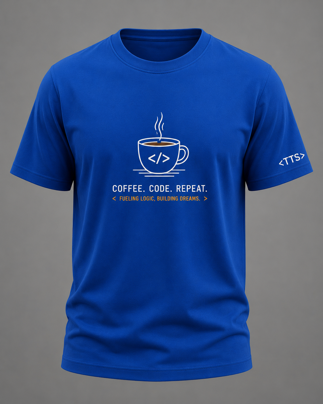 Coffee Code Repeat Cotton T Shirt