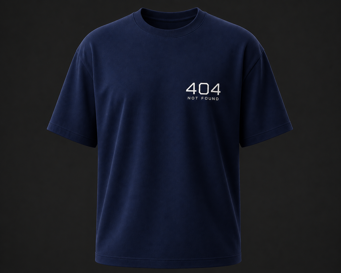 404 Not Found Typography T Shirt