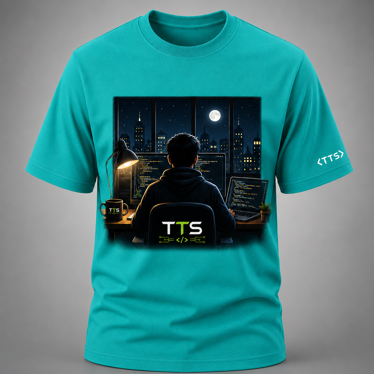 Dev Working In The Night Cotton T Shirt