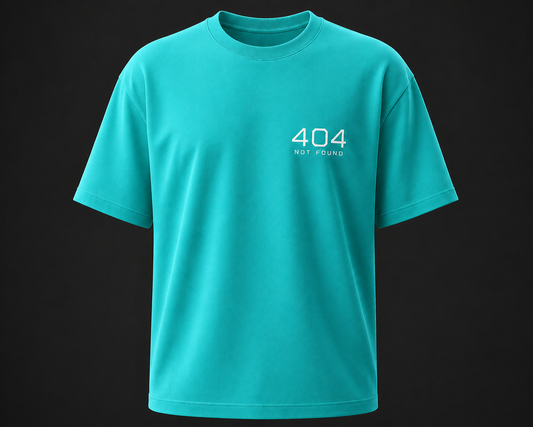 404 Not Found Typography T Shirt