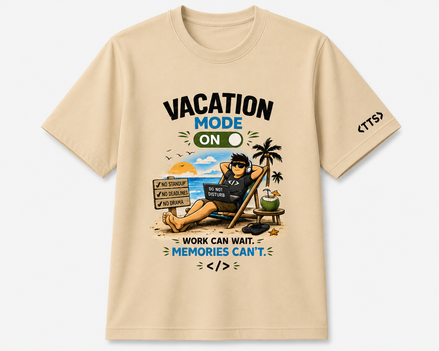 Vacation Mode Cotton T Shirt