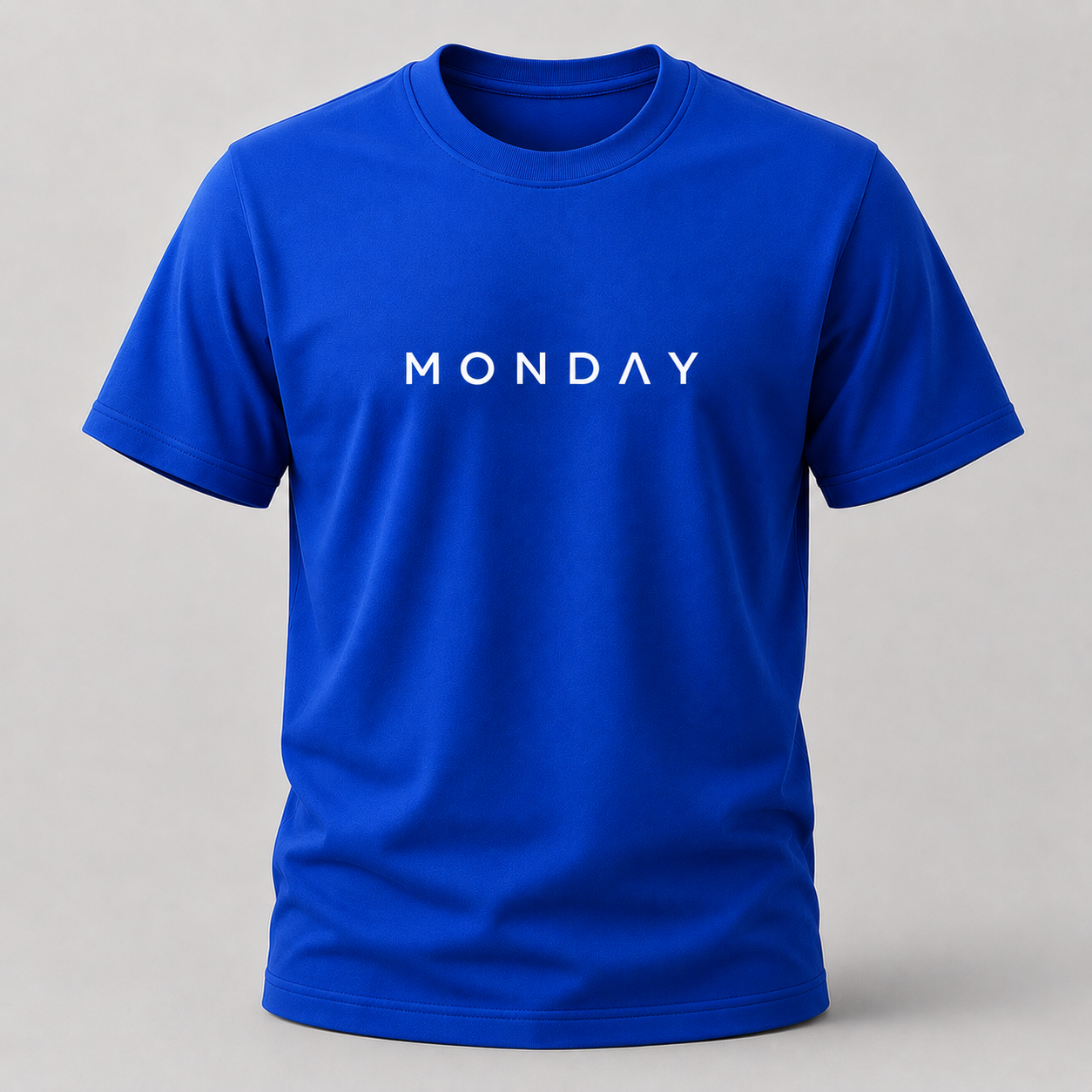 Monday Typography Cotton T Shirt