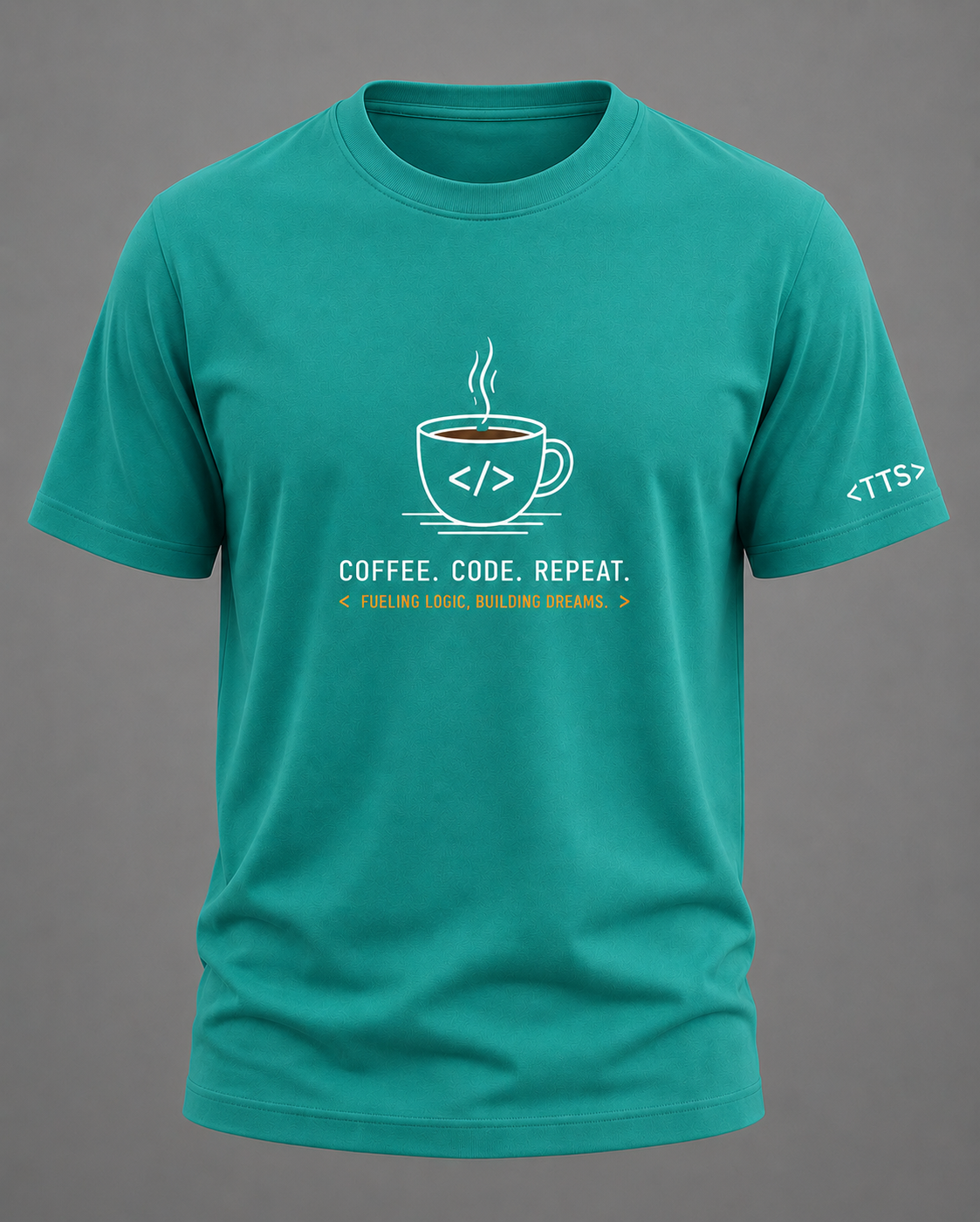 Coffee Code Repeat Cotton T Shirt