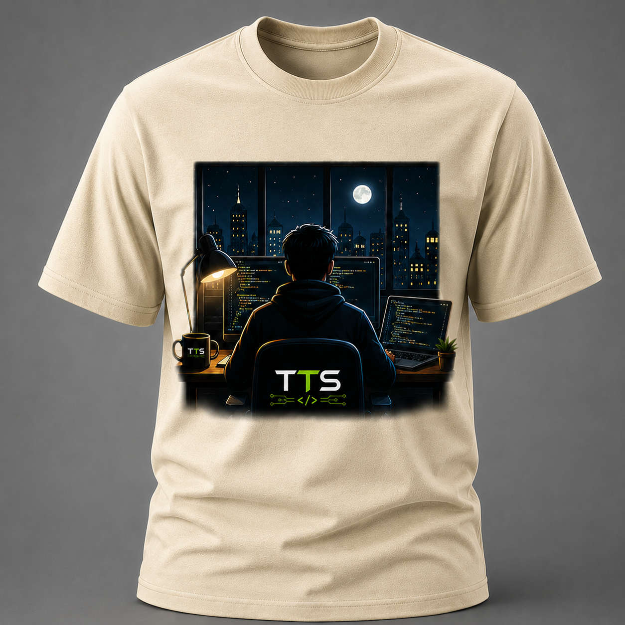 Dev Working In The Night Cotton T Shirt