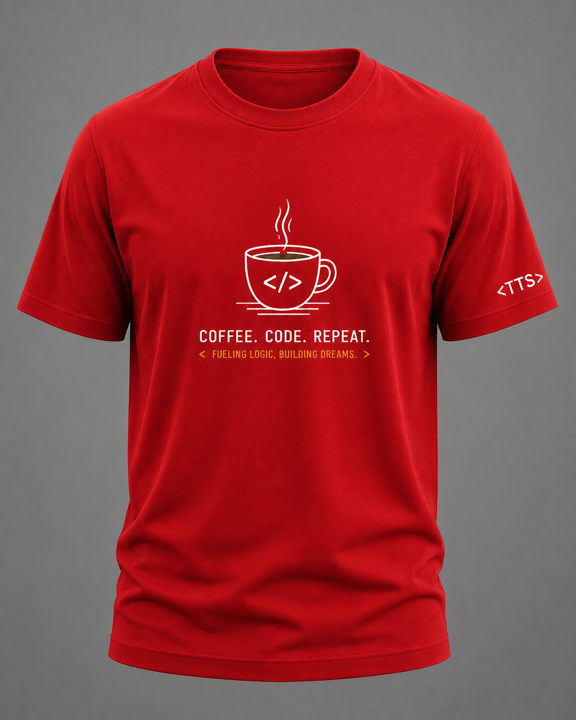 Coffee Code Repeat Cotton T Shirt