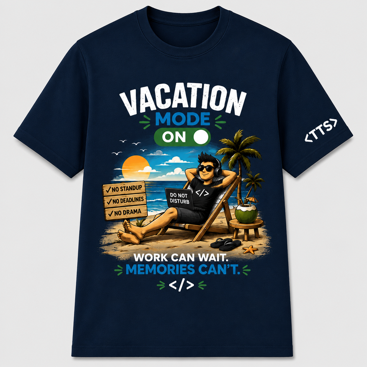 Vacation Mode Cotton T Shirt