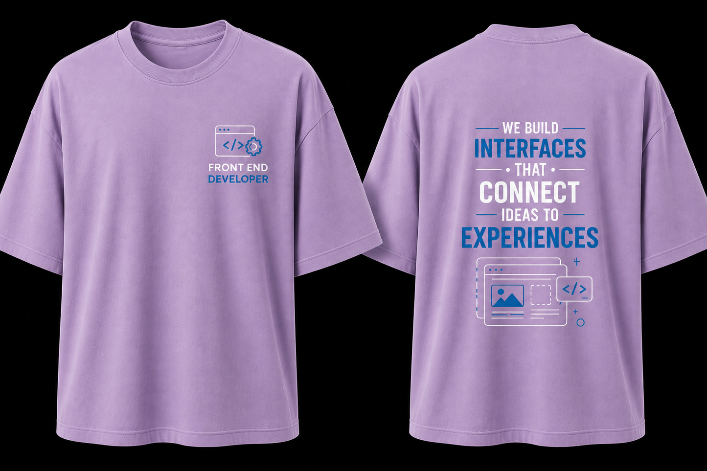 Front End Developer Oversized Cotton T Shirt
