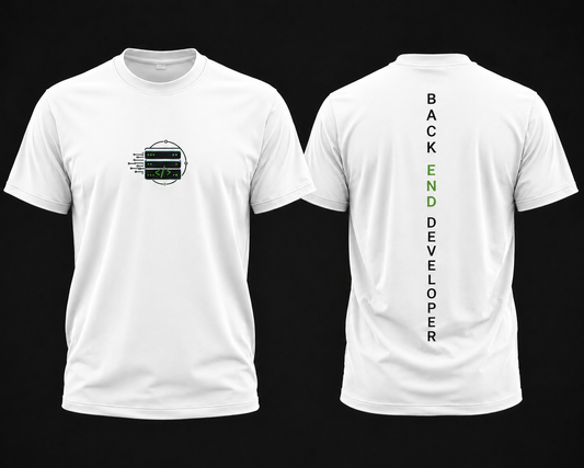 Backend Developer Vertical Dual Graphics T Shirt