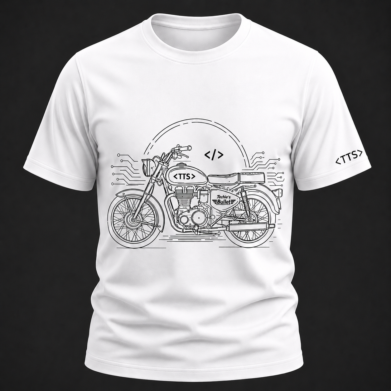 Techie’s Bullet Cotton T Shirt