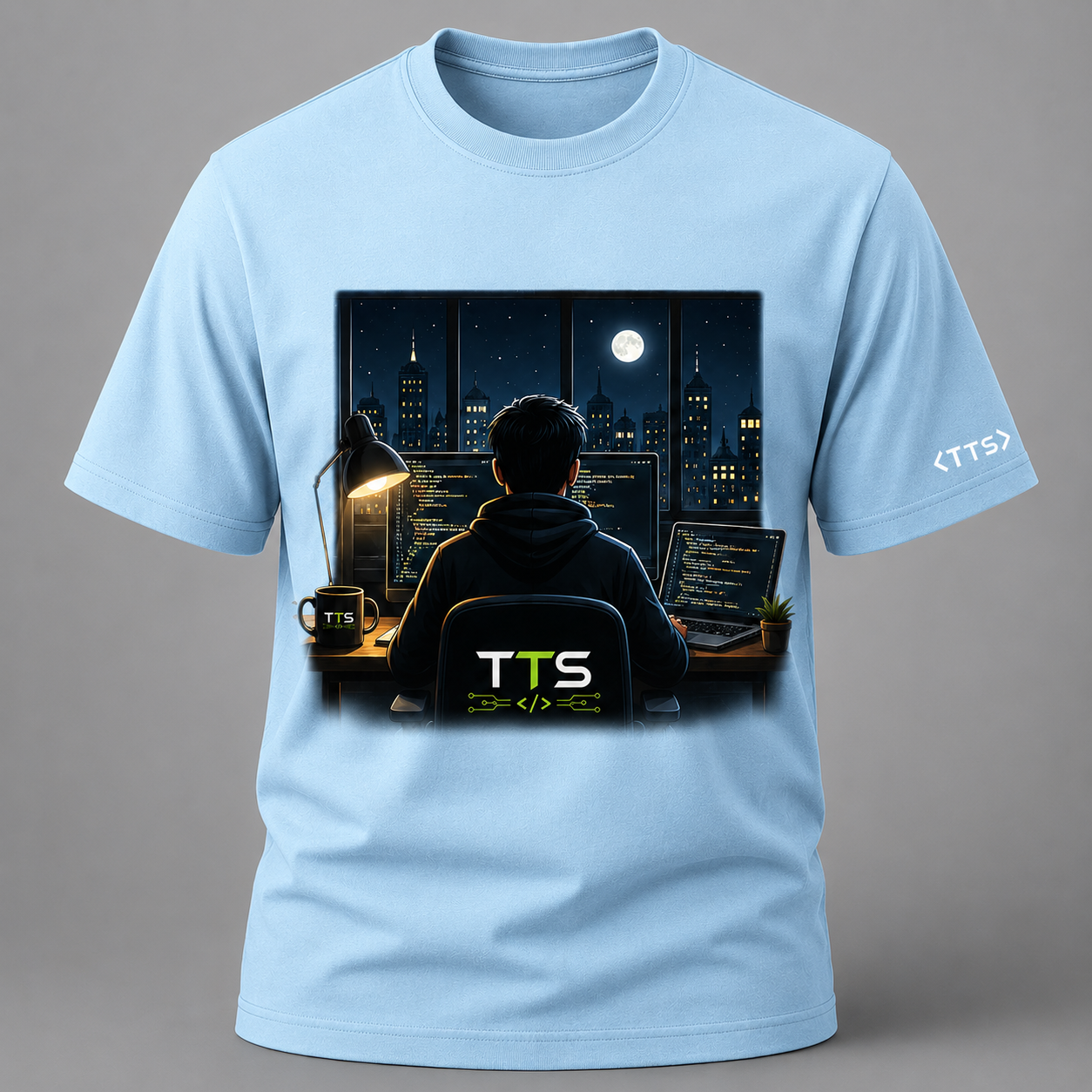 Dev Working In The Night Cotton T Shirt