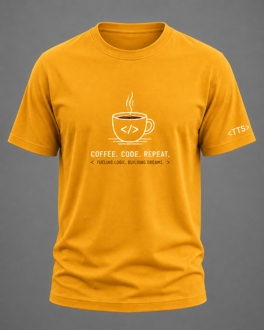 Coffee Code Repeat Cotton T Shirt
