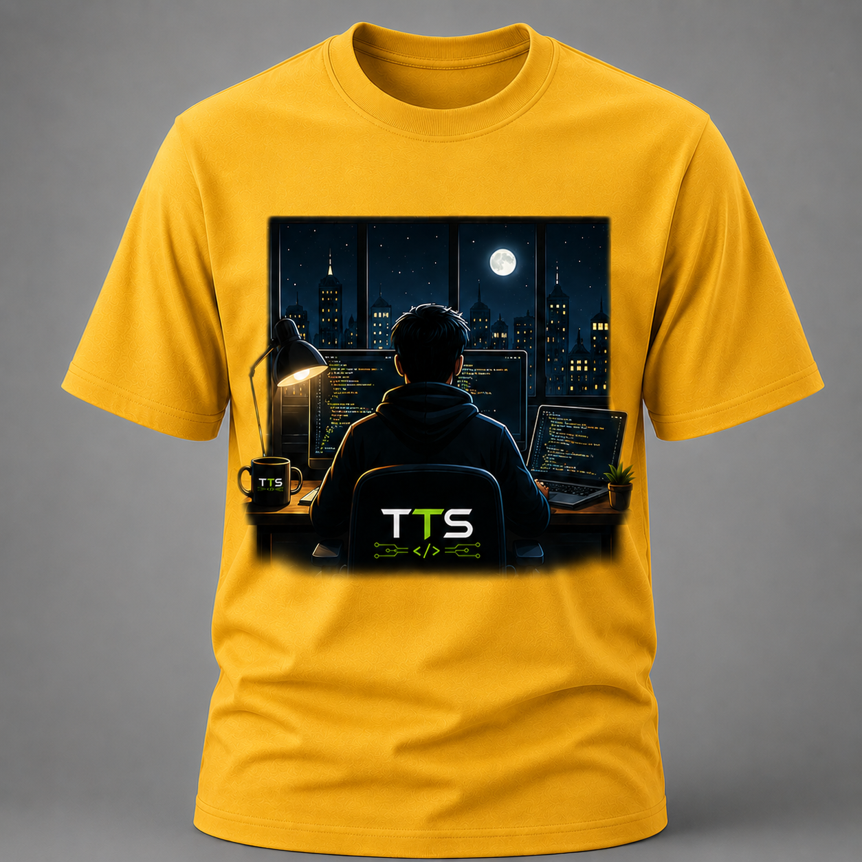 Dev Working In The Night Cotton T Shirt
