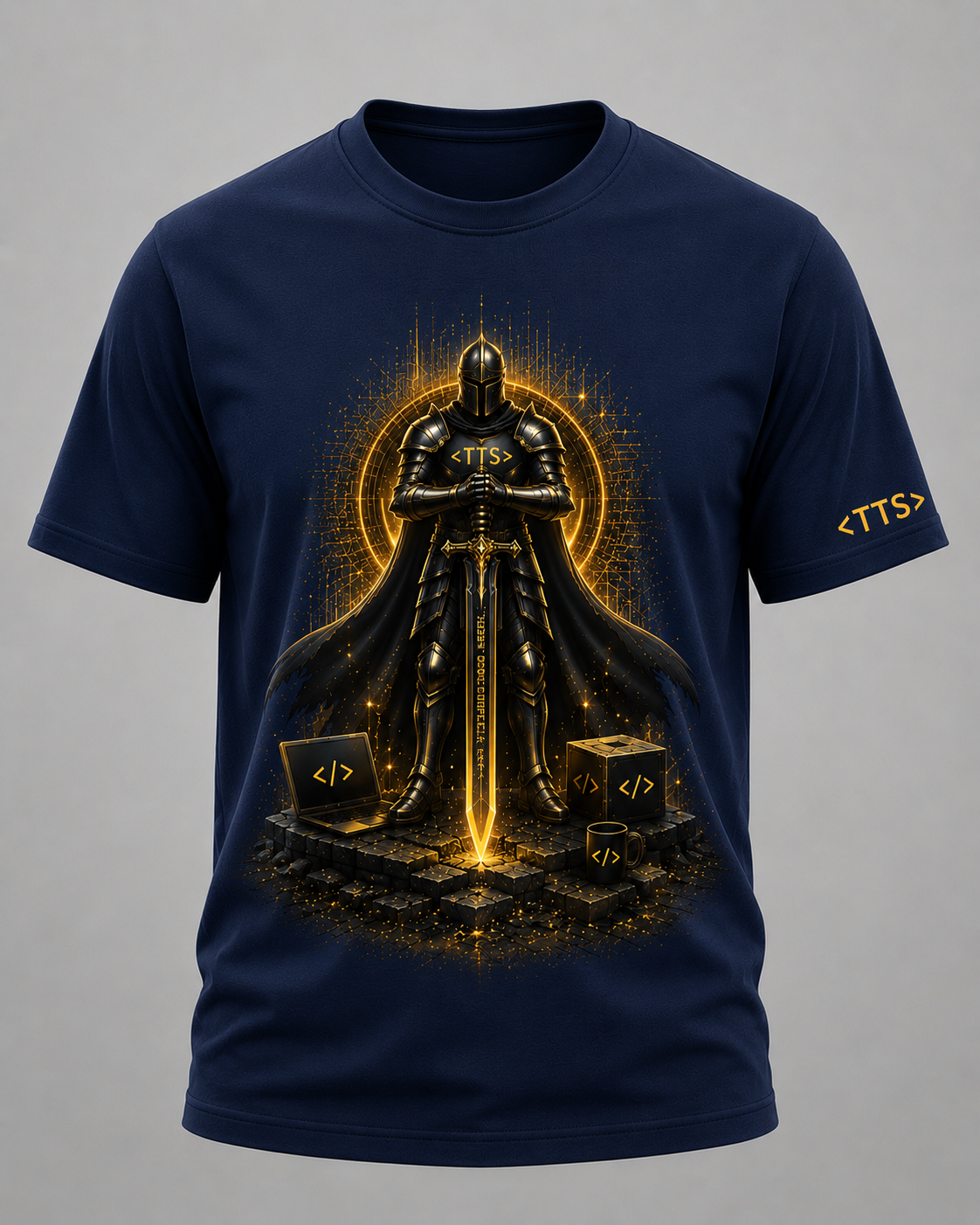 Standing Knight Cotton T Shirt