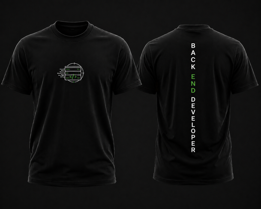 Backend Developer Vertical Cotton T Shirt